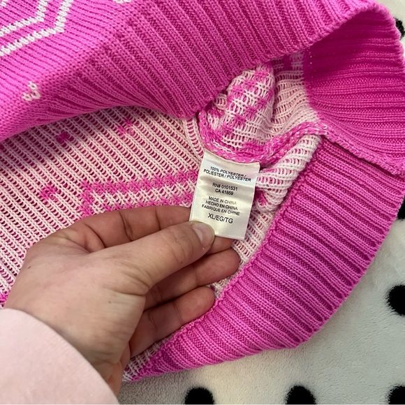 Hot Pink Barbie Sweater Size XL - Picture 5 of 6